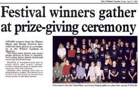2003 Festival Newspaper article